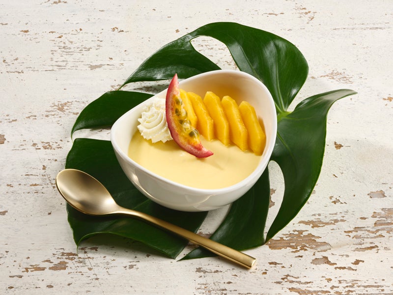 Mango Mousse with Passion Fruit